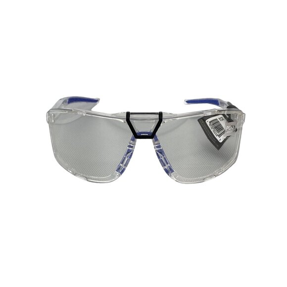 Kreedom Polycarbonate Lens Safety Glasses UV Protection Clear and Blue Frame NEW - Picture 1 of 6